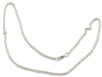 Sterling Silver 18 in Rolo Necklace